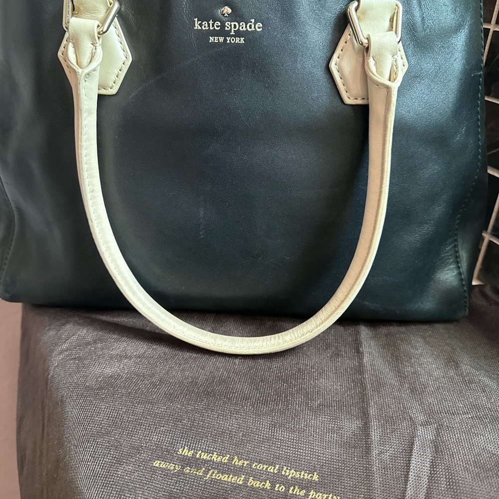 kate spade Catherine Street Wensley Tote: Black with Cream